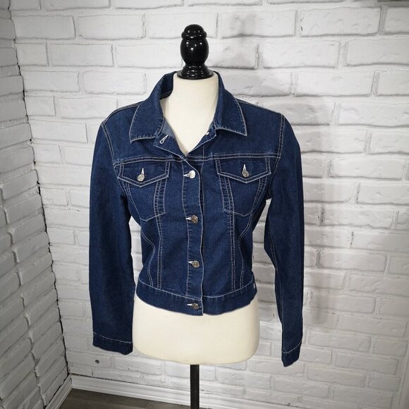 Polo Jean's Co. Ralph Lauren Ladies Size Large Medium Wash Vintage Jean Jacket - Picture 1 of 11